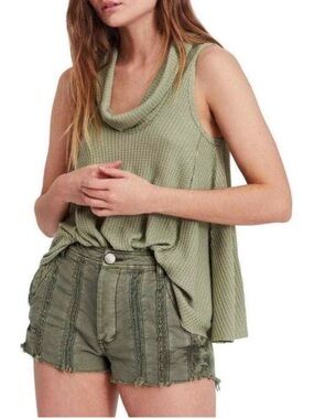 We The Free • Swing It Cowl Tank • Sage Green • Size Medium